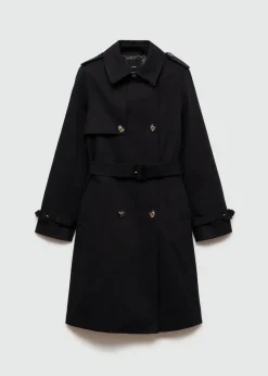 MANGO Płaszcze*Trencz klasyczny z paskiem