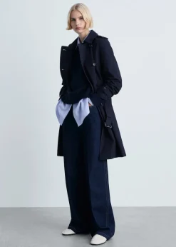 MANGO Płaszcze*Trencz klasyczny z paskiem