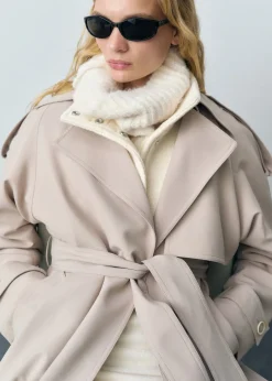 MANGO Płaszcze*Trencz oversize z paskiem