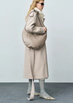 MANGO Płaszcze*Trencz oversize z paskiem