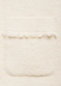 MANGO Kurtki*Tweedowy żakiet z kieszeniami