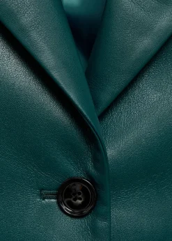 MANGO Kurtki|Marynarki*Watowana marynarka z imitacji skóry