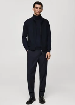 MANGO Kurtki I Koszule Wierzchnie*Wełniana kamizelka z kieszeniami