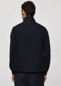 MANGO Kurtki I Koszule Wierzchnie*Wełniana kamizelka z kieszeniami