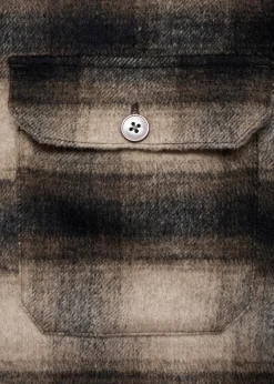 MANGO Kurtki I Koszule Wierzchnie|Koszule*Wełniana koszula wierzchnia w kratę