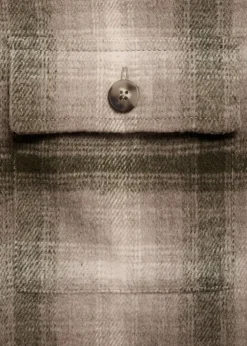 MANGO Kurtki I Koszule Wierzchnie|Koszule*Wełniana koszula wierzchnia w kratę