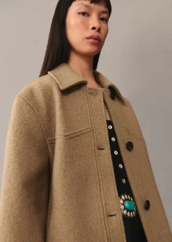 MANGO Płaszcze*Wełniany płaszcz oversize