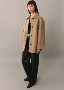 MANGO Płaszcze*Wełniany płaszcz oversize