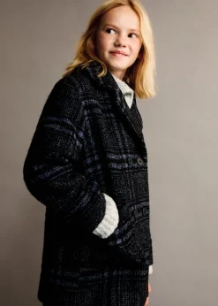 Dzieci MANGO Płaszcze I Kurtki*Wełniany płaszcz w kratę