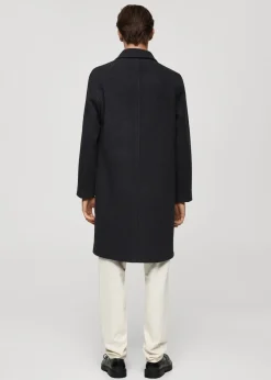 MANGO Płaszcze*Wełniany płaszcz z kieszeniami