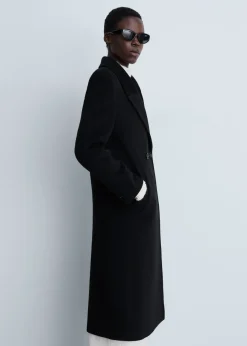 MANGO Płaszcze*Wełniany płaszcz z klapami