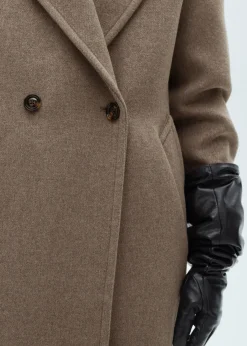 MANGO Płaszcze*Wełniany płaszcz z klapami