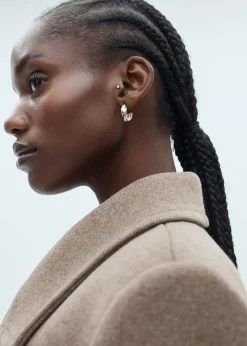 MANGO Płaszcze*Wełniany płaszcz z klapami