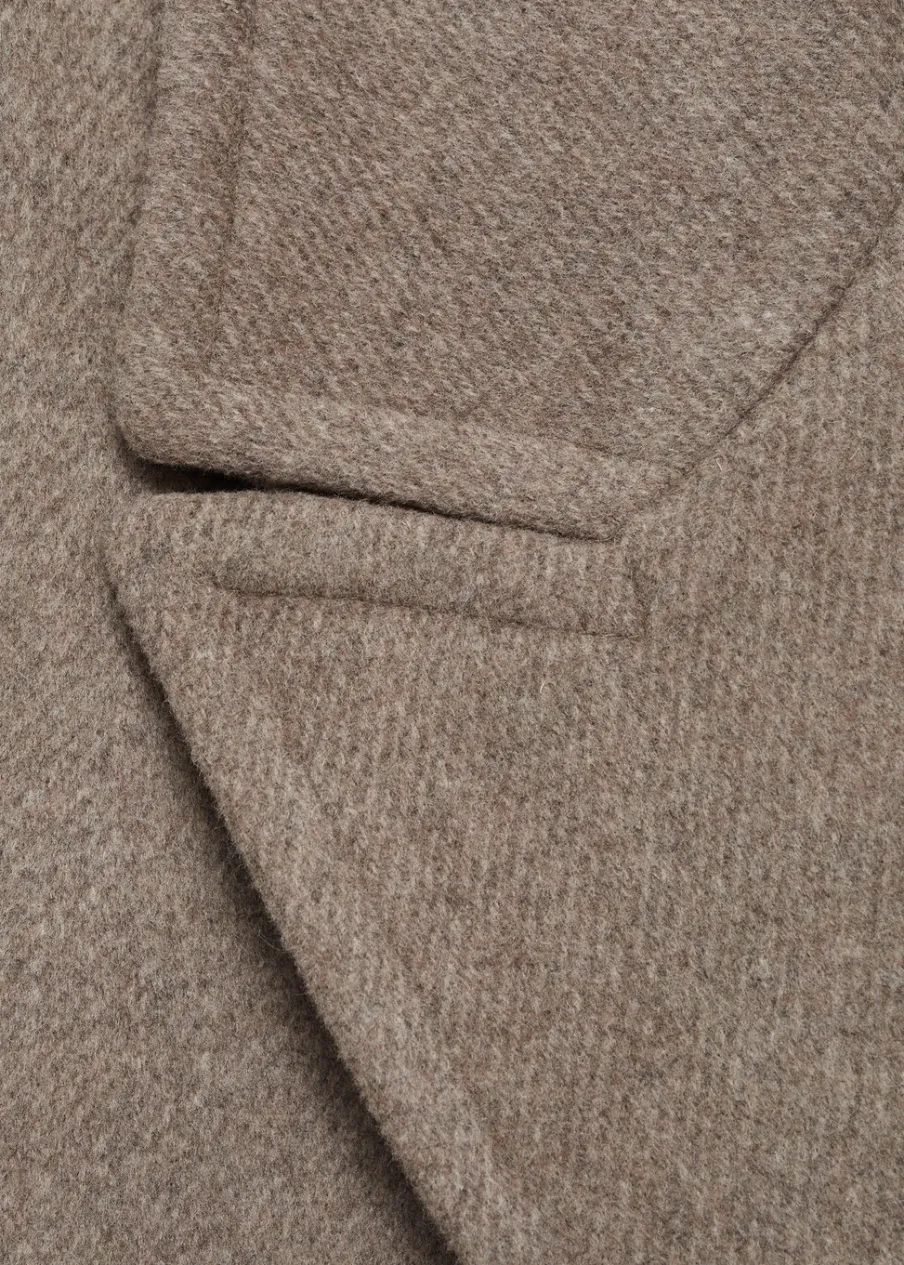 MANGO Płaszcze*Wełniany płaszcz z klapami