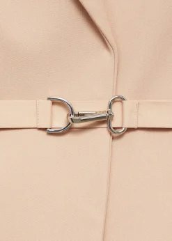 MANGO Płaszcze*Wełniany płaszcz z paskiem