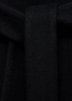 MANGO Płaszcze*Wełniany płaszcz z paskiem