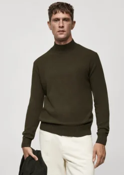 MANGO Kardigany I Swetry*Wełniany sweter z półgolfem