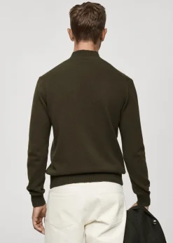 MANGO Kardigany I Swetry*Wełniany sweter z półgolfem