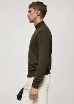 MANGO Kardigany I Swetry*Wełniany sweter z półgolfem