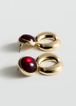 MANGO Biżuteria*Wiszące kolczyki z koralikami