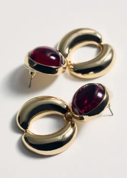 MANGO Biżuteria*Wiszące kolczyki z koralikami