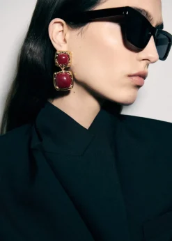 MANGO Biżuteria*Wiszące kolczyki z koralikami