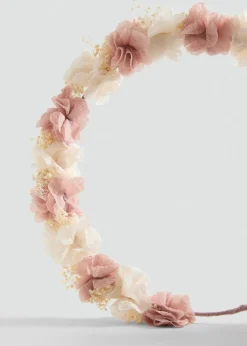 Dzieci MANGO Akcesoria Do Włosów*Wiązana opaska do włosów z kwiatami