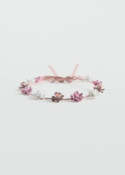 Dzieci MANGO Akcesoria Do Włosów*Wiązana opaska do włosów z kwiatami