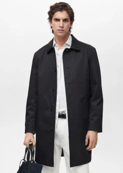 MANGO Płaszcze|Trencze*Wodoodporny trencz bawełniany