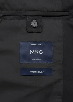 MANGO Płaszcze|Trencze*Wodoodporny trencz bawełniany