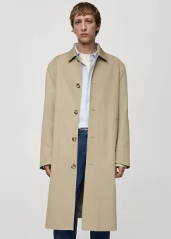 MANGO Kurtki I Koszule Wierzchnie|Płaszcze*Wodoodporny trencz relaxed fit