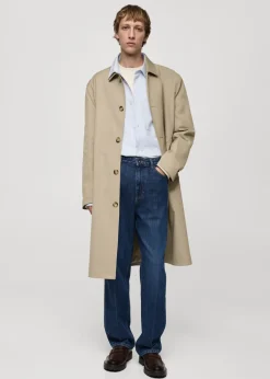 MANGO Kurtki I Koszule Wierzchnie|Płaszcze*Wodoodporny trencz relaxed fit