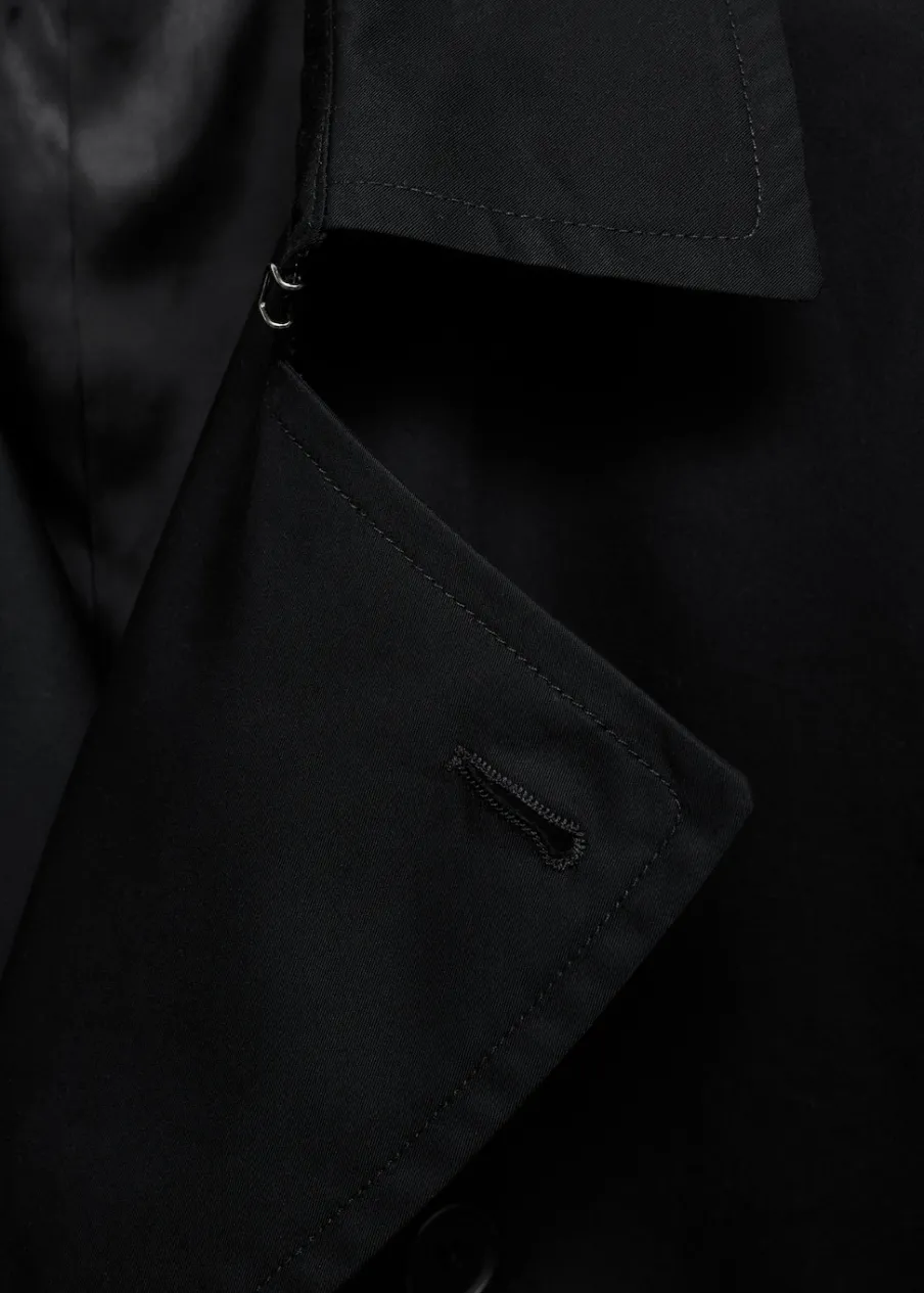 MANGO Płaszcze|Trencze*Wodoodporny trencz z paskiem