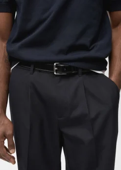 MANGO Spodnie*Wool slim fit pants with darts