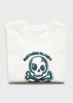 Dzieci MANGO Koszulki*Wzorzysta bawełniana koszulka