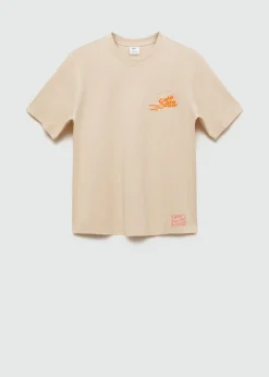 MANGO Koszulki*Wzorzysta bawełniana koszulka