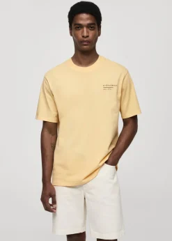 MANGO Koszulki*Wzorzysta bawełniana koszulka