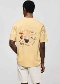 MANGO Koszulki*Wzorzysta bawełniana koszulka