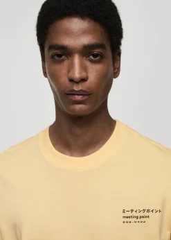 MANGO Koszulki*Wzorzysta bawełniana koszulka