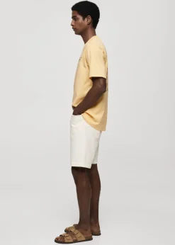 MANGO Koszulki*Wzorzysta bawełniana koszulka