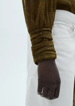 MANGO Koszule I Bluzki*Wzorzysta bluzka z kokardą