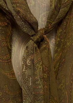 MANGO Koszule I Bluzki*Wzorzysta bluzka z kokardą