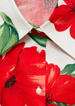 MANGO Koszule I Bluzki*Wzorzysta koszula z kokardą