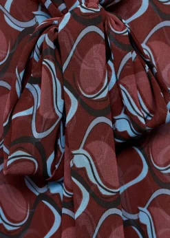 MANGO Koszule I Bluzki*Wzorzysta koszula z kokardą