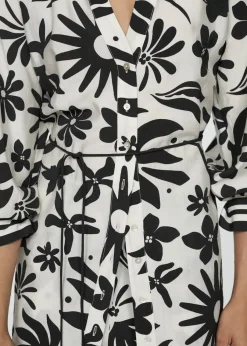 MANGO Koszule I Bluzki*Wzorzysta koszula z kokardą