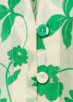 MANGO Koszule I Bluzki*Wzorzysta koszula z lyocellu