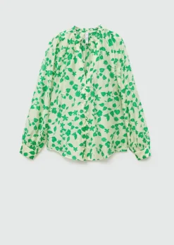 MANGO Koszule I Bluzki*Wzorzysta koszula z lyocellu