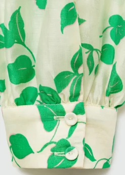 MANGO Koszule I Bluzki*Wzorzysta koszula z lyocellu