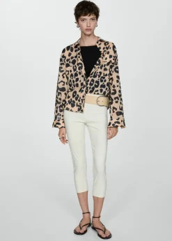 MANGO Koszule I Bluzki*Wzorzysta koszula zwierzęcy wzór