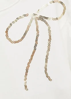 Dzieci MANGO Koszulki*Wzorzysta koszulka z kokardą